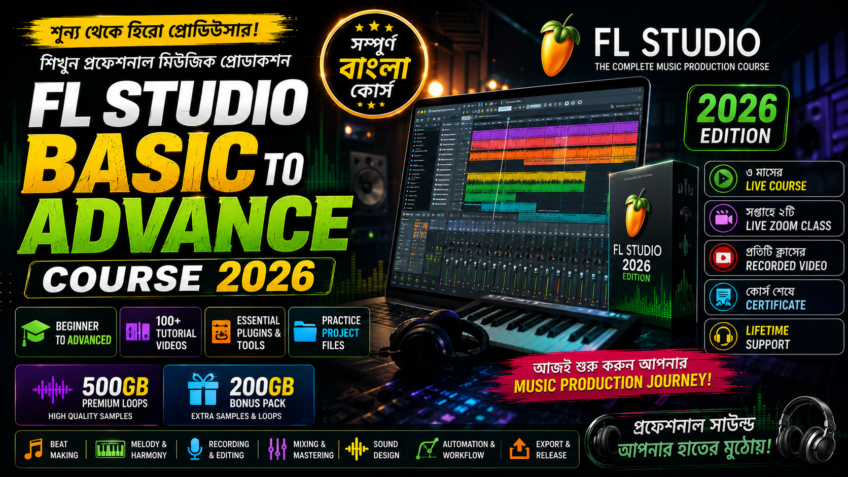 FL Studio Basic to Advance Course 2026
